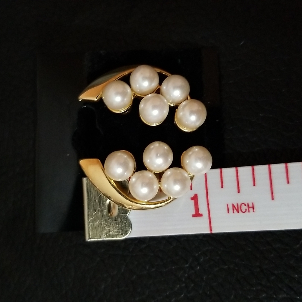 3 for 20. Gold and pearl earrings - Picture 4 of 4